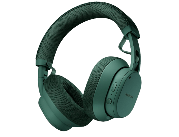 Fairphone Fairbuds XL repairable headphones with replaceable ear cushions and headband